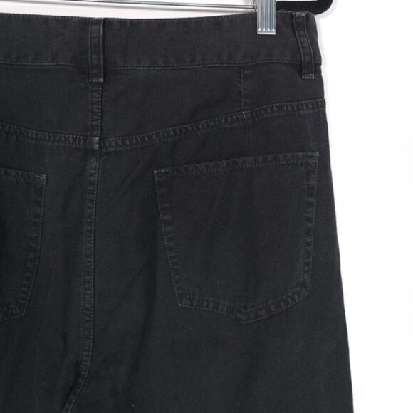 NILI LOTAN‎ Women’s Linen Blend Cropped Jeans Button Fly Size 6 Altered 34x22 - Picture 9 of 10